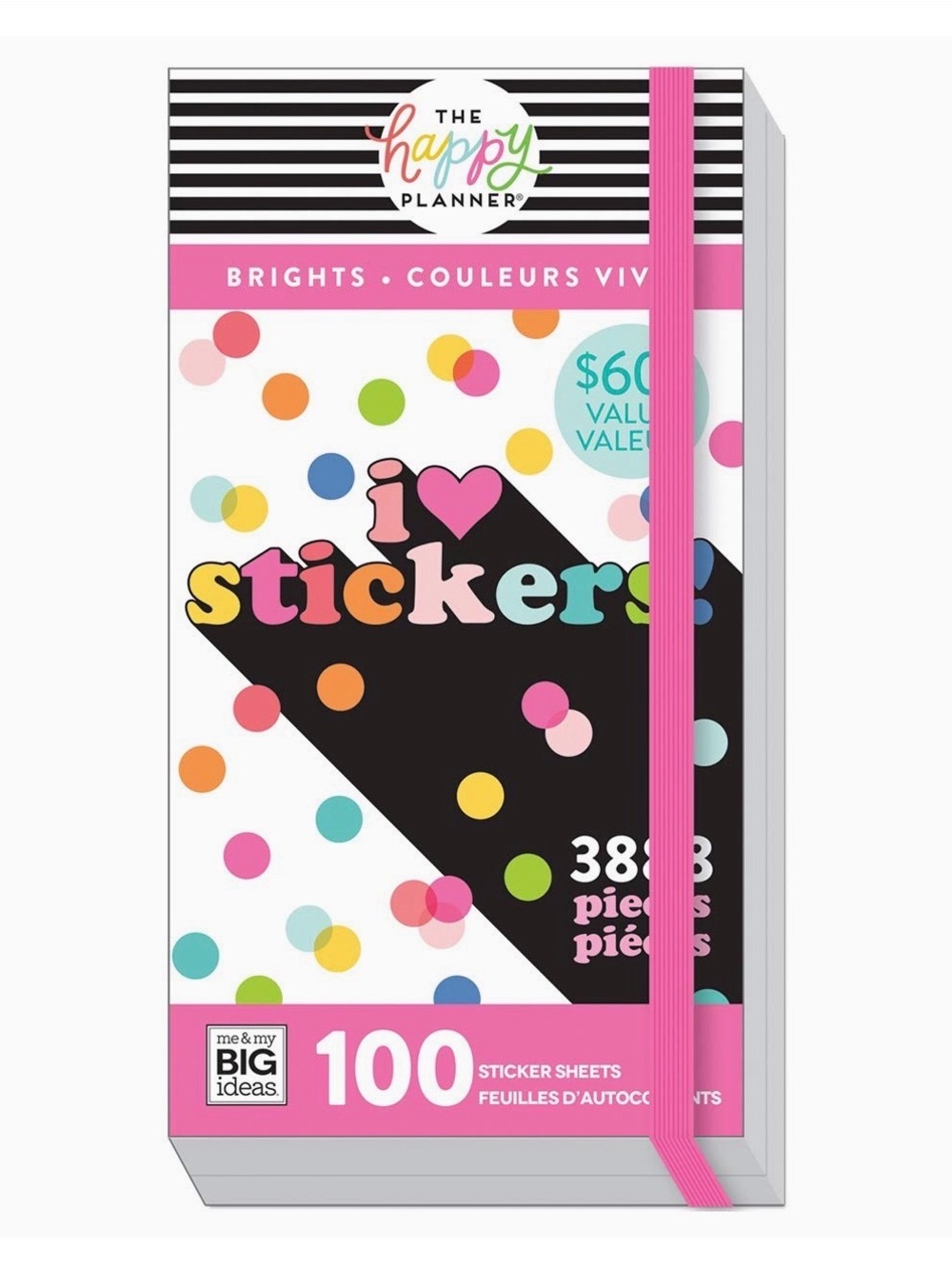The Happy Planner I ❤️ Stickers Brights Mega Sticker Book – 3,888 Stickers